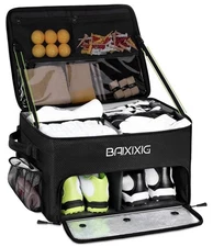 Golf Trunk Organizer, Waterproof Car Golf Locker with Separate Ventilated Com...