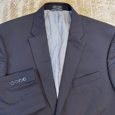 TOMMY HILFIGER Men's Navy Sport Coat Blazer  44R