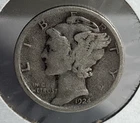 Semi Key Date Set 1924 S Mercury Silver Dime VG  /  Fine