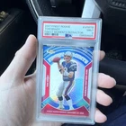 Topps 2007 Topps Finest Tom Brady Veteran Finest Moments Refractor VFM-TB PSA 9