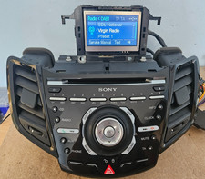 FORD FIESTA MK7.5 SONY DAB CAR RADIO STEREO CD PLAYER HEAD UNIT & DISPLAY 2013
