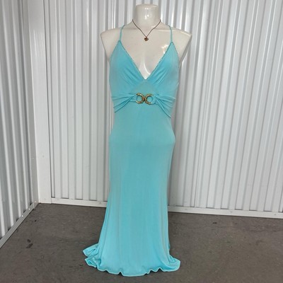 Roberto Cavalli blue midi maxi dress