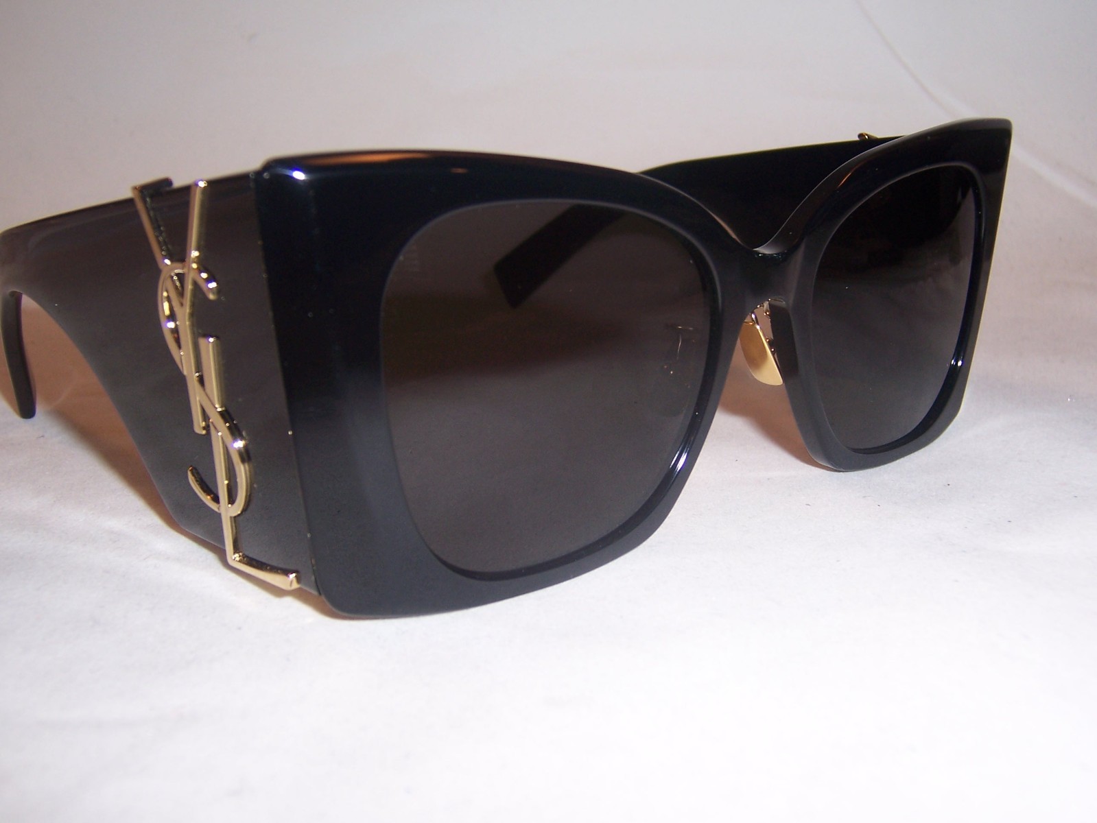 NUOVI OCCHIALI DA SOLE SAINT LAURENT SL M119F BLAZE 001 NERO NERO 53 MM AUTENTICI 119