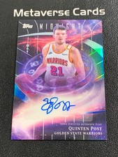 2025-26 Topps Midnight Stroke of Midnight Quinten Post RC Auto