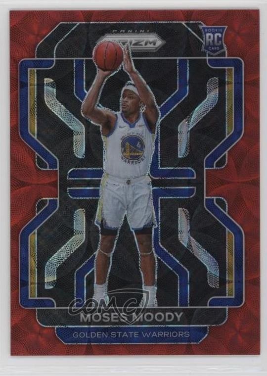 2021-22 Panini Prizm Choice Red Prizm 2/88 Moses Moody #308 n0c