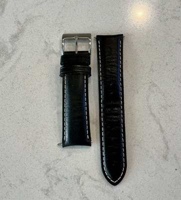 #ad OEM Black Leather Watch Band Strap 22MM For Bremont Watch $69.95