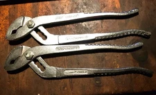 2pc 10" 250mm slim MULTI GRIP multigrip grooved pipe WATER PUMP PLIER curved jaw