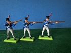 Britains Deetail 1971 FRENCH Napoleonic Waterloo Infantry LOT of 3 Toy Soldiers — photo 2