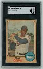 1968 Topps Venezuela #165 Tony Oliva Minnesota Twins HOF SGC 4 VG-EX TOP POP!