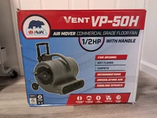 B-Air 1/2 HP Air Mover Stackable Carpet Dryer Floor Blower Fan w/ Handle Tested