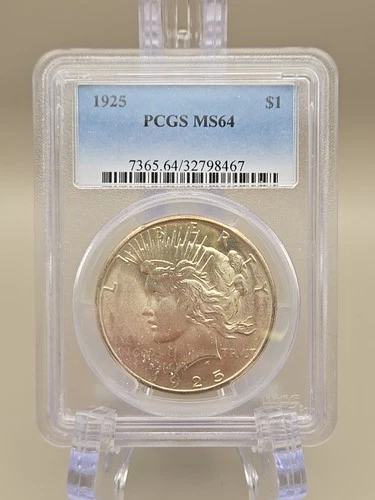 1925 Peace Silver Dollar $1 - PCGS MS64