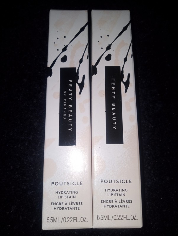 Fenty Beauty Rihanna Poutsicle Hydrating Lip Stain 0.22 oz. NIB Mai Type Set Of2
