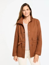 Twill Utility Jacket at Talbots, NWT $179, co...