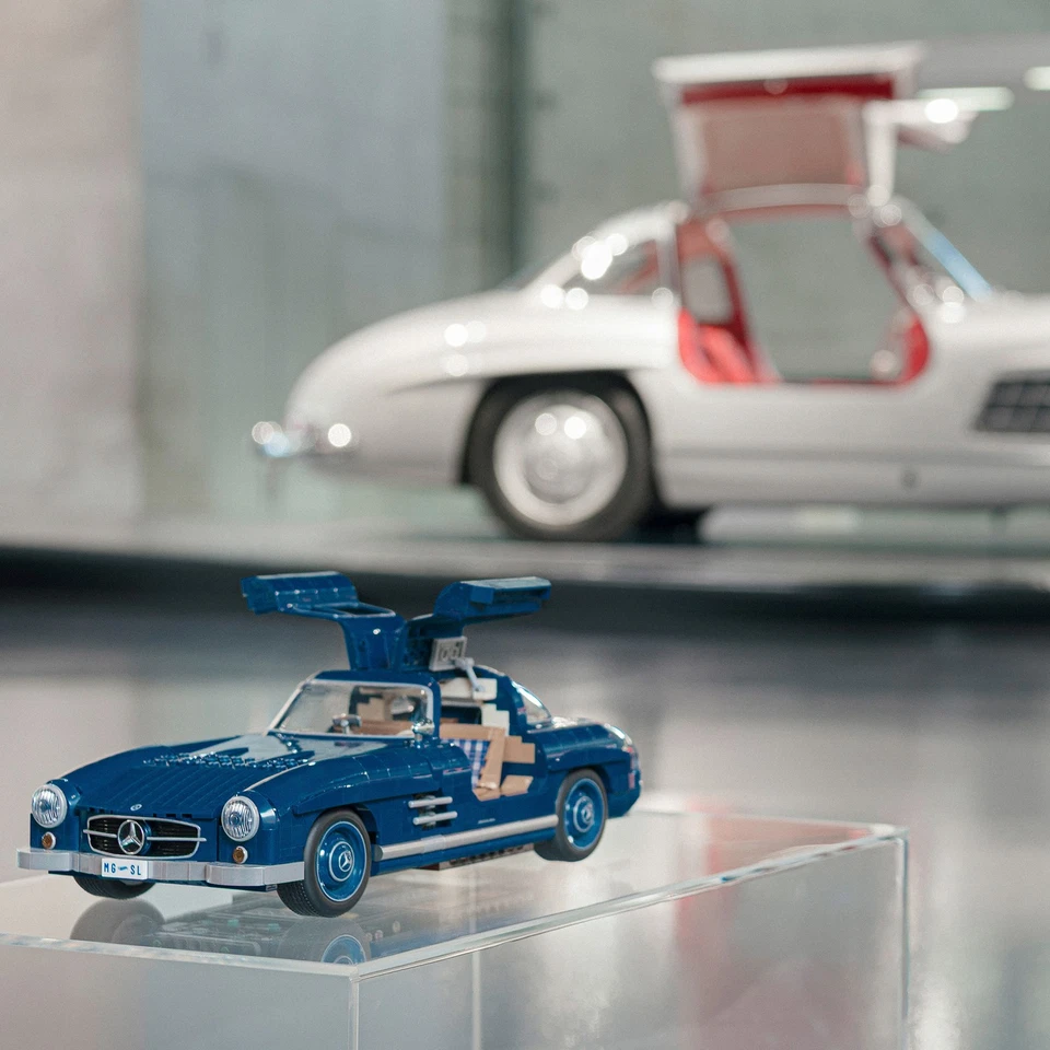 Mattel Brick Shop Hot Wheels Mercedes-Benz 300 SL HWW25 1:12 Bauset 1600 Teile - Bild 4 von 4