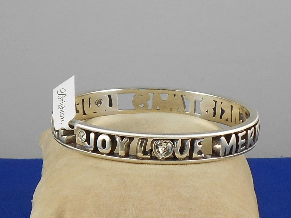 Brazalete Brazalete Brighton Plateado ALEGRÍA DE INVIERNO Navidad Paz JB5172 $68 Foto 4 de 4