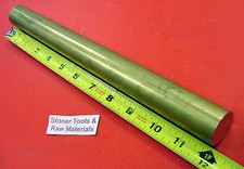 1-1/2" C360 BRASS ROUND ROD 12" long Solid 1.50" OD H02 Lathe Bar Stock Cut New