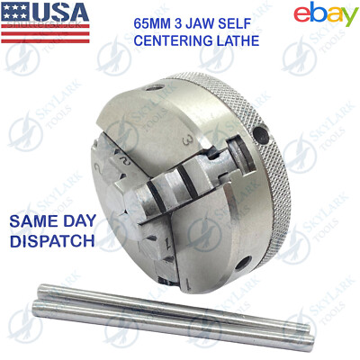 New 65MM Self Centering 3 Jaw Mini Lathe Chuck 65mm Dia M14X1 Unimat Thread