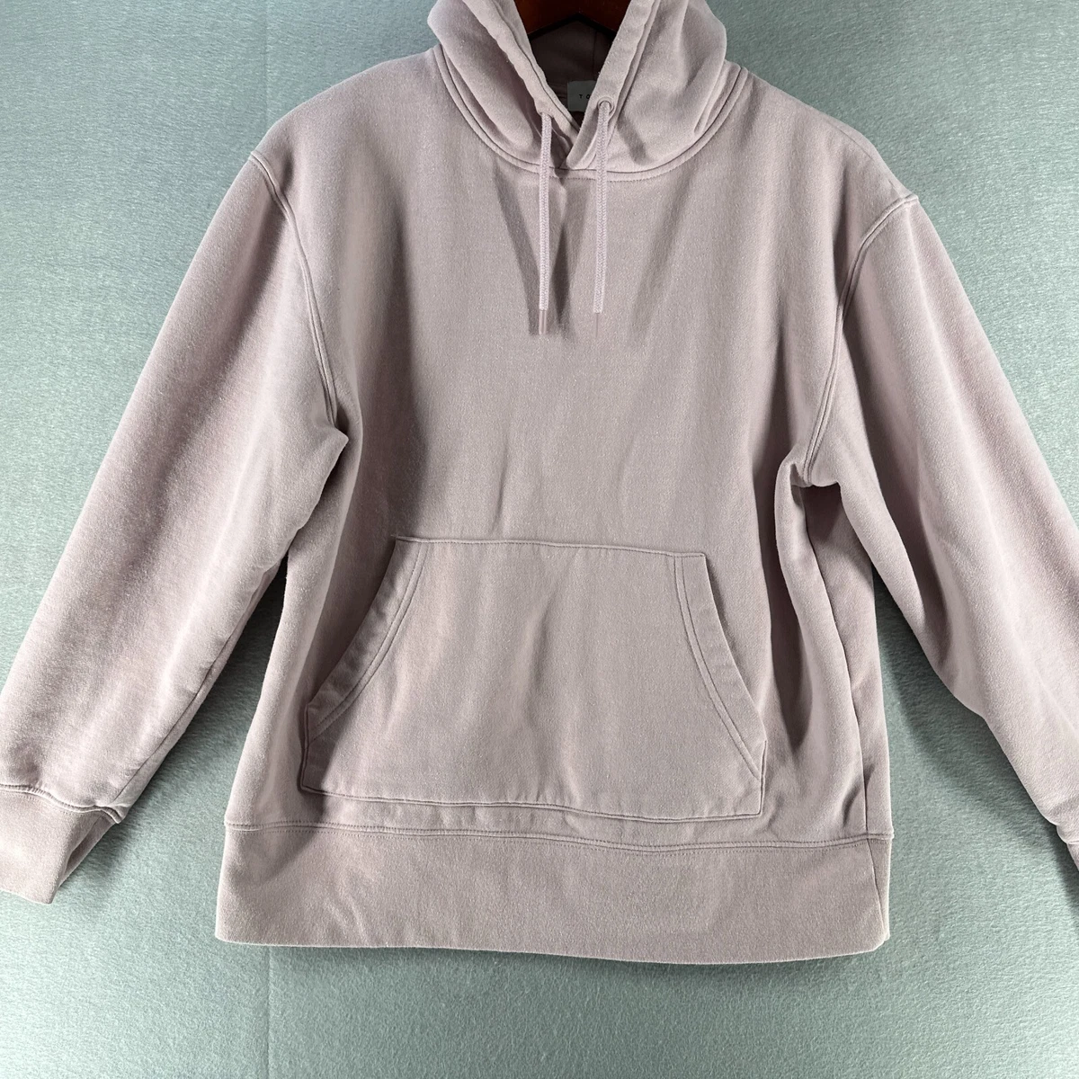 Topman Mens Hoodie Sweater Small Lilac Pullover Fleece Long Sleeve Modern Muted