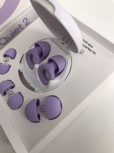 Loop Quiet2 Tappi Orecchie Riduzione Rumore Super Morbidi, Riutilizzabili 24 dB Viola - Foto 4 di 8