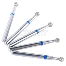 50pcs Dental Diamond Burs Ball Round BR-31 For High Speed Handpiece 5 pcs/pack