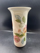 Vintage Floral Porcelain 6.75" Vase, Toscany Collection, Japan
