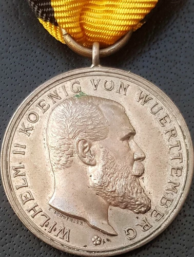 ✚10601✚ German WW1 Wurttemberg Silver Military Merit Medal Verdienstmedaille