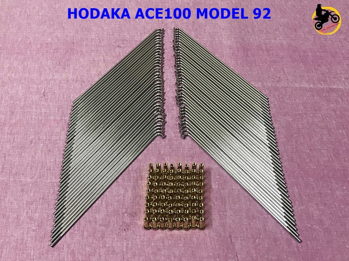 HODAKA ACE100 MODEL92 92A FRONT & REAR SPOKE SET GOLD NIPPLES 72