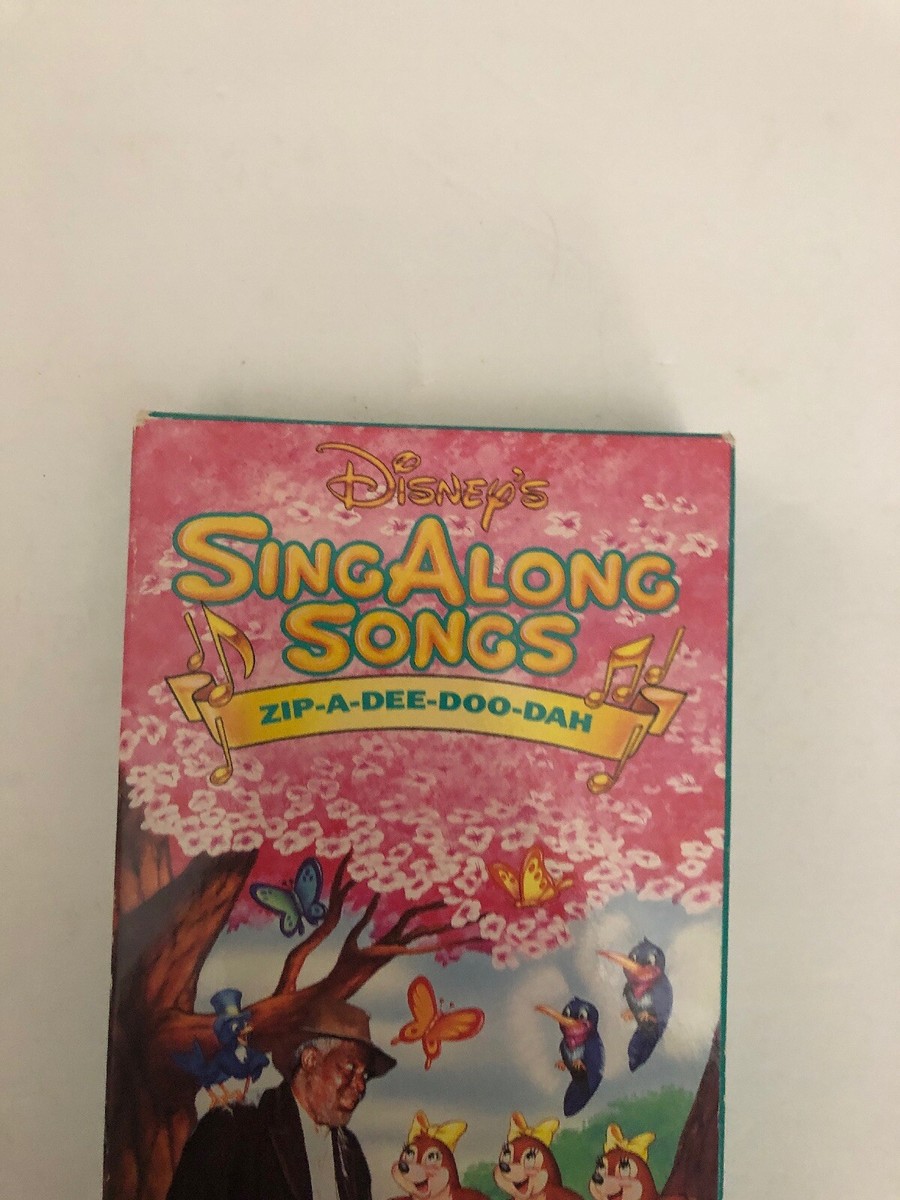 DISNEY SING ALONG SONGS ZIP-A-DEE-DOO-DAH SONGS OF THE SOUTH VHS