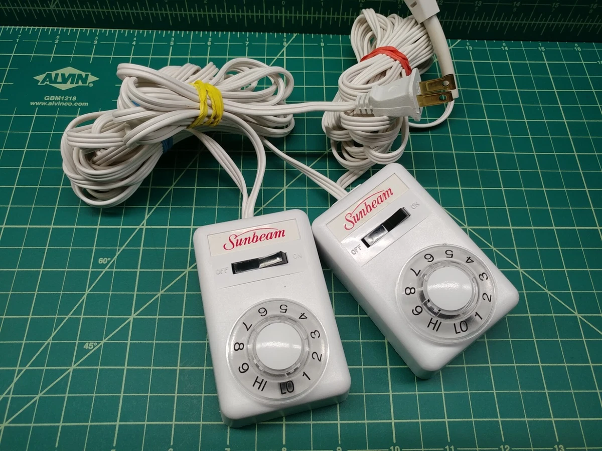 Sunbeam Electric Blanket Dual Controller 3 Prong Cord 613A Style 54KQ  E23623 | eBay
