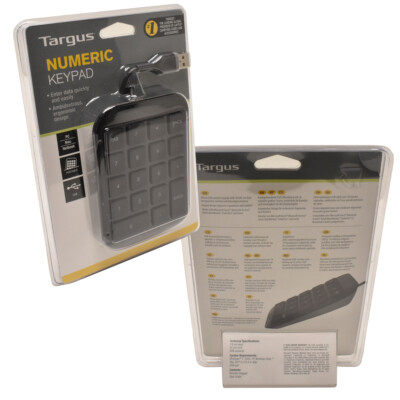 Targus Portable Numeric USB Keypad Ziffernblock AKP10EU for PC Mac Netbook NEW