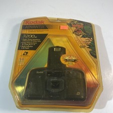 Vtg NOS Kodak Advantix 3200AF 25mm Black Film Camera w/ Built In Flash - A