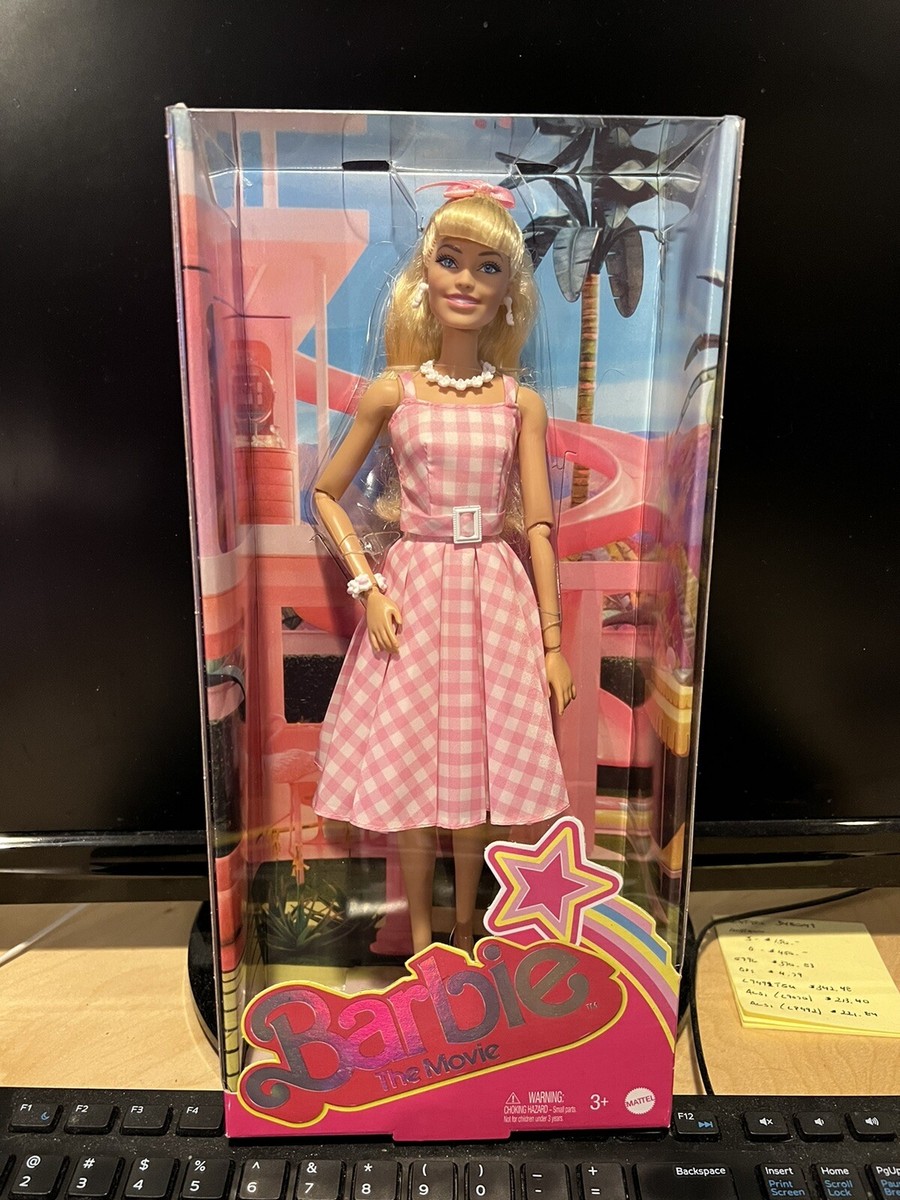 Barbie The Movie Collectible Doll, Margot Robbie as Barbie in Pink Gingham  Dress