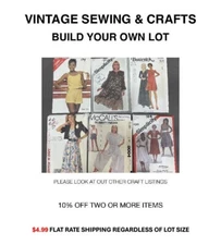 WOMEN SEWING PATTERN CRAFT McCALLS, BUTTERICK, SIMPLICITY  LOT B GRANNY HOBBY