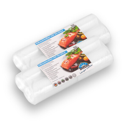 4 x Vakuumrolle 25 x 600 cm Vakuumbeutel Folienrolle Caso Lava Solis Bottini