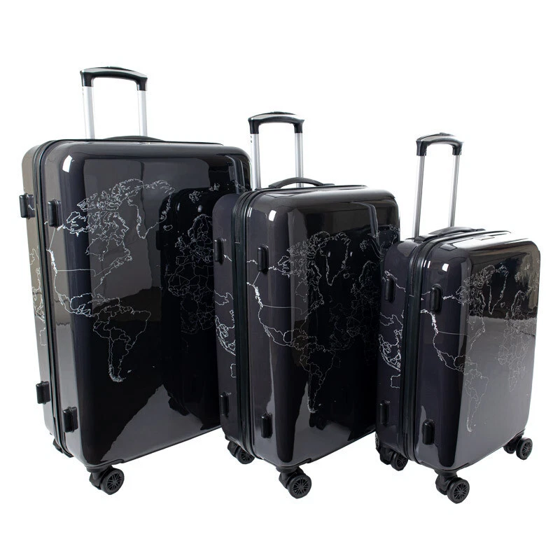 3-teiliges Hartschalen Koffer-Set – Polycarbonat, TSA-Schloss, Ultraleicht - Bild 4 von 4