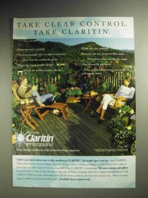 1999 Schering-Plough Claritin Ad - Take Clear Control