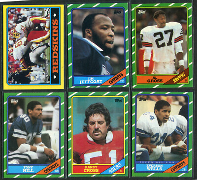 1986 Topps Football NM+ Clean #1-200 Complete Your Set You Pick