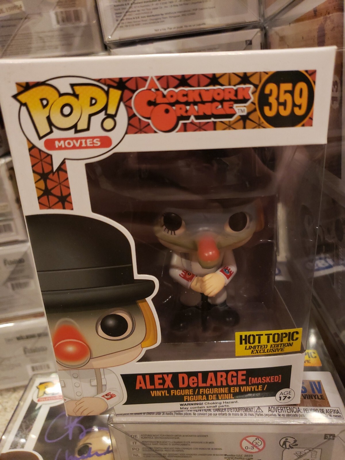 Funko Pop! Vinilo: Alex Delarge - (Enmascarado) - Hot Topic (Ht) (Exclusivo)