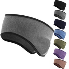 Winter Ear Warmer Headband Fleece Stretchy Thermal Ear Muffs Cover for Women Men