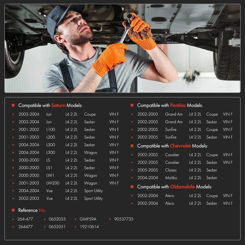 Nuevo cárter de cárter de aceite de motor para Chevrolet Oldsmobile Pontiac Saturn l4 2,2 L 19210614 Foto 2 de 4