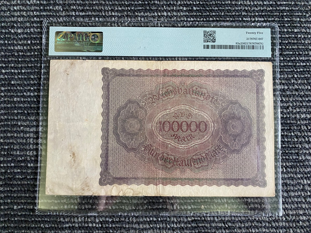 ダンチヒ　1923年　100万マルク　PMG 35 ダンチヒ 1923年 100万マルク PMG 35