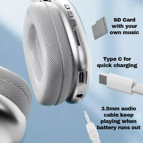 Bluetooth Over-Ear Earphones Super Bass Wireless Headphones Headsets 5.0 Stereo - Picture 3 of 16