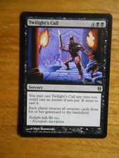 x1 Carte Magic MTG rare Twilight's call VO (Izzet vs Golgari)