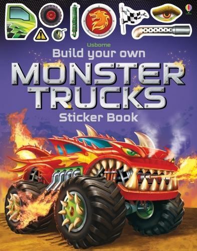 Build Your Own Monster Trucks Sticker Book by Simon Tudhope Paperback