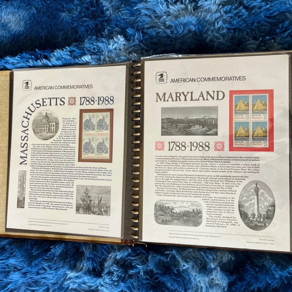 American Commemorative Collection Binder with 31 Panels, 1988-1989 - Image 4 of 4