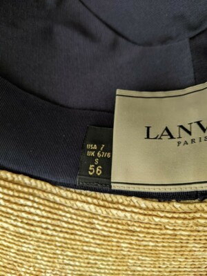 Lanvin Straw Hat Alber Ellbaz Collectible US 7/ 56 | eBay display picture 3