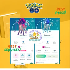 Pokémon Go✿✿Shiny Dynamax Suicune✿✿Trade Registered 20k Stardusts✿✿Mini PTC✿✿