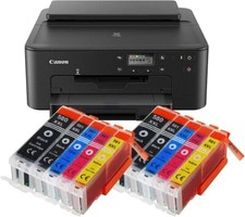 STAMPANTE CANON TS705a Wi-Fi Ethernet RETE LAN PGI580/CLI581 STAMPA DVD/CD