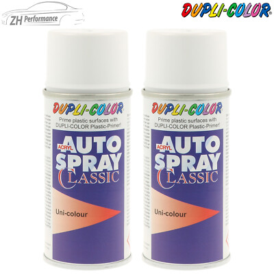 2x DUPLI COLOR Auto Spray Classic DS Auto weiß weiss Uni 150ml