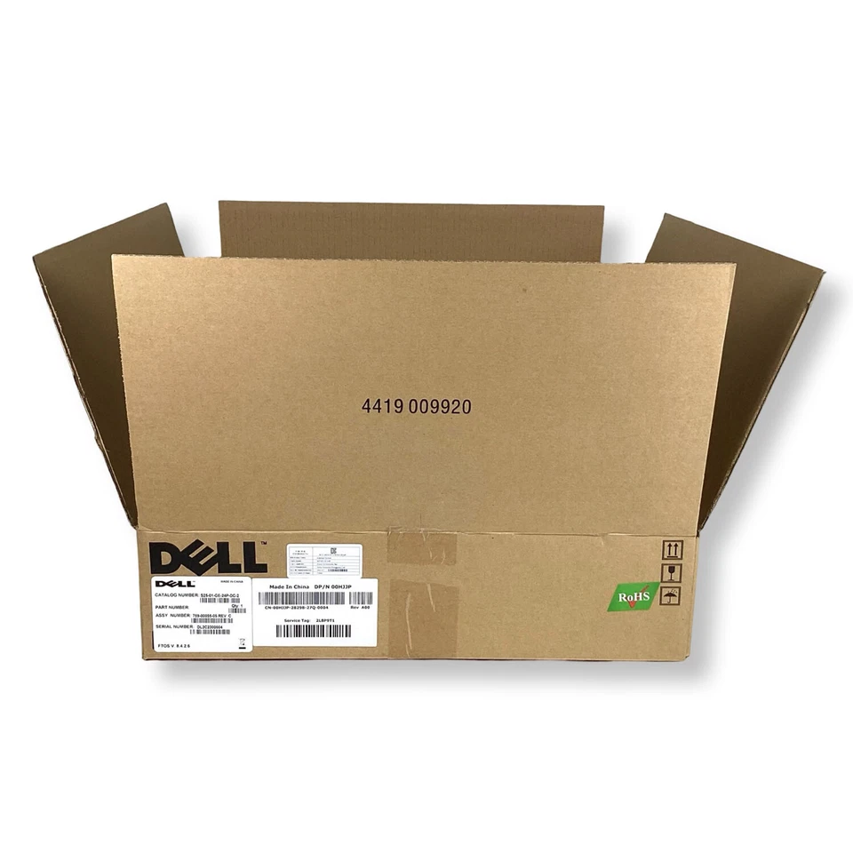 Dell Force 10 S25-01-GE-24P-DC-2 24-Port Ethernet Gigabit network Switch 0HJJP - Image 4 of 4